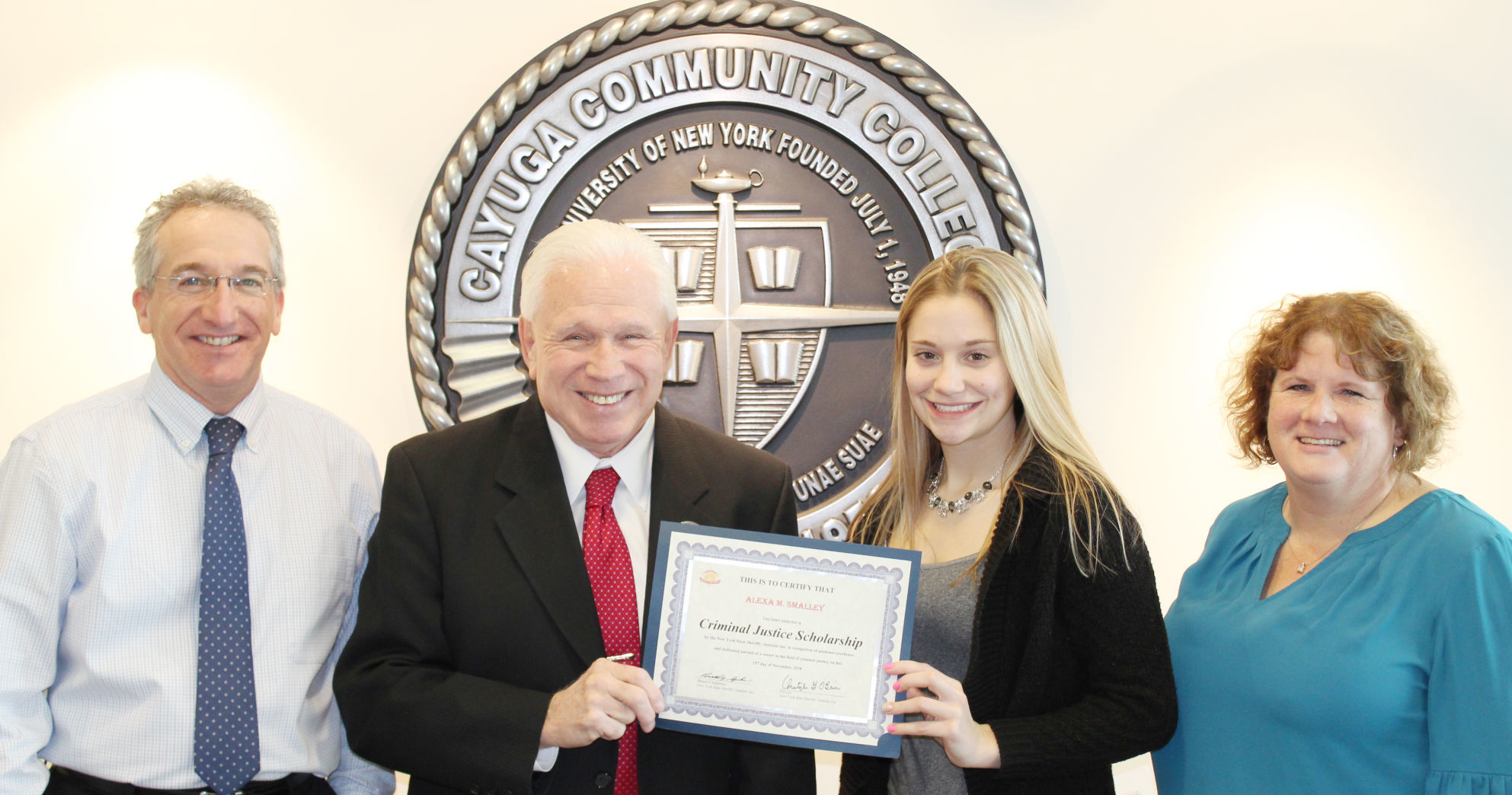 Criminal justice scholarship awarded